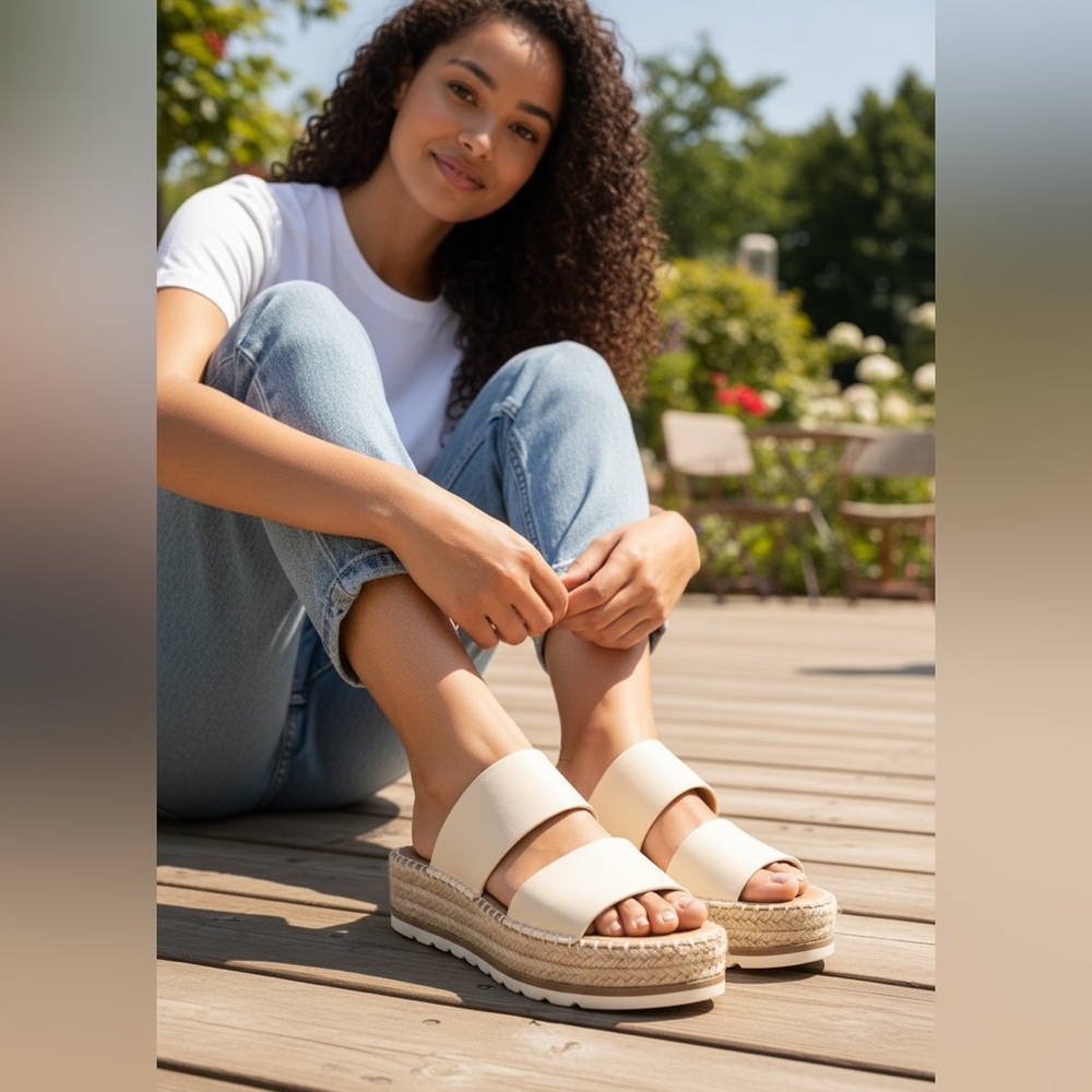 Esprit Katalina Espadrille Wedge Platform Sandals.